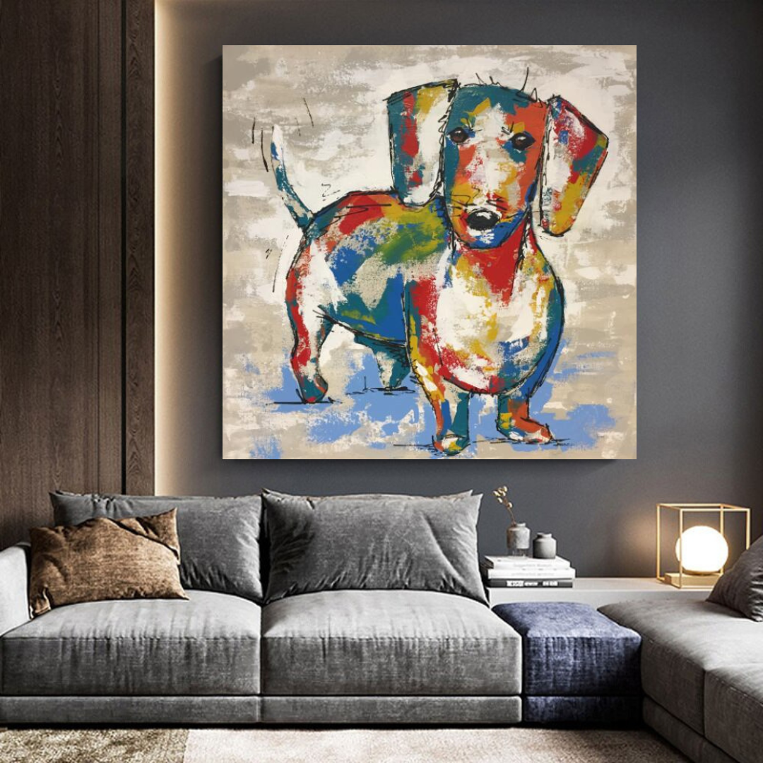 ChandeliersDecor.com-Wall Posters-Dog Canvas Wall Art