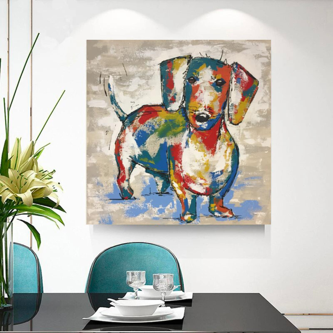 ChandeliersDecor.com-Wall Posters-Dog Canvas Wall Art