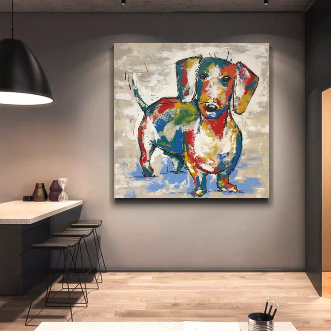 ChandeliersDecor.com-Wall Posters-Dog Canvas Wall Art
