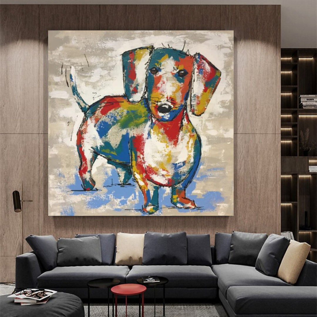 ChandeliersDecor.com-Wall Posters-Dog Canvas Wall Art