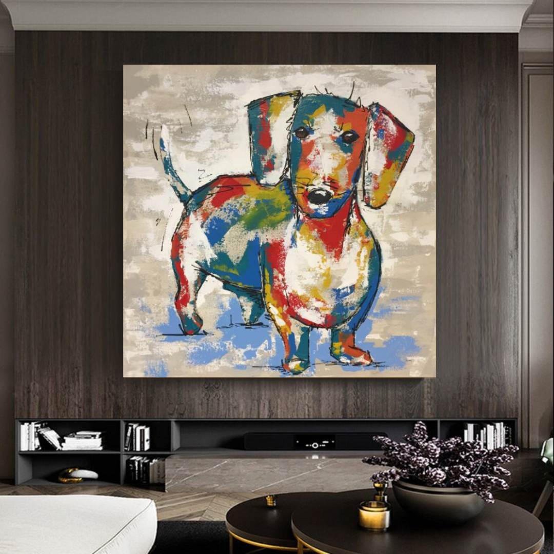 ChandeliersDecor.com-Wall Posters-Dog Canvas Wall Art