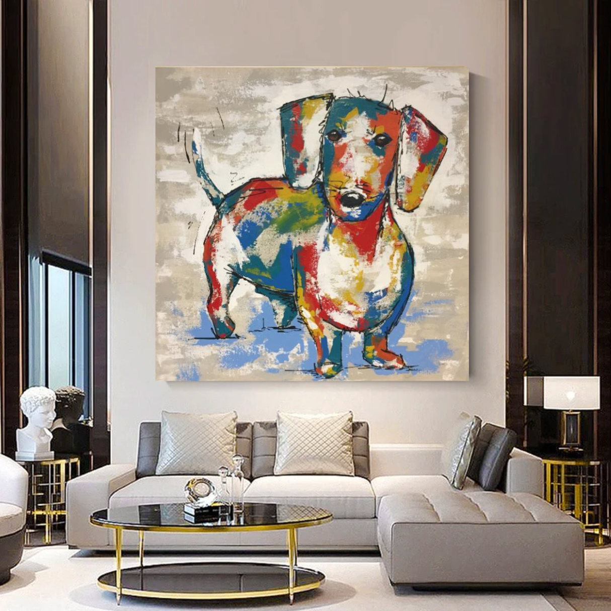 Dog Canvas Wall Art-ChandeliersDecor.com