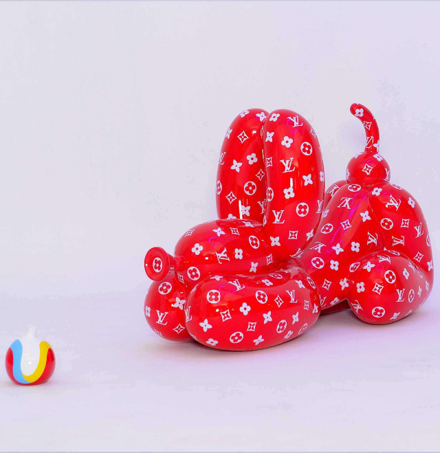 Dog Electroplated Sculpture Statue-ChandeliersDecor.com