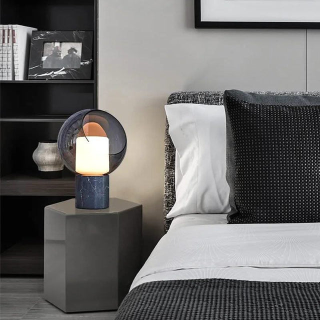 Dome Evedal Glass Table Lamp-ChandeliersDecor.com