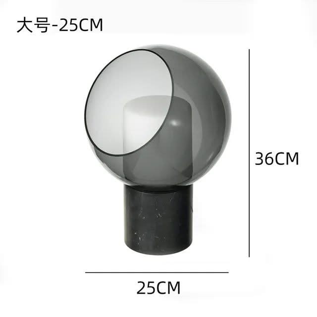 Dome Evedal Glass Table Lamp-ChandeliersDecor.com