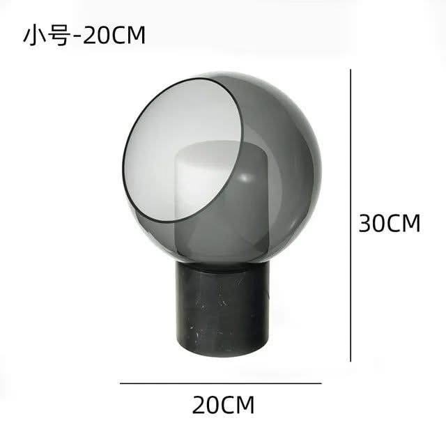 Dome Evedal Glass Table Lamp-ChandeliersDecor.com