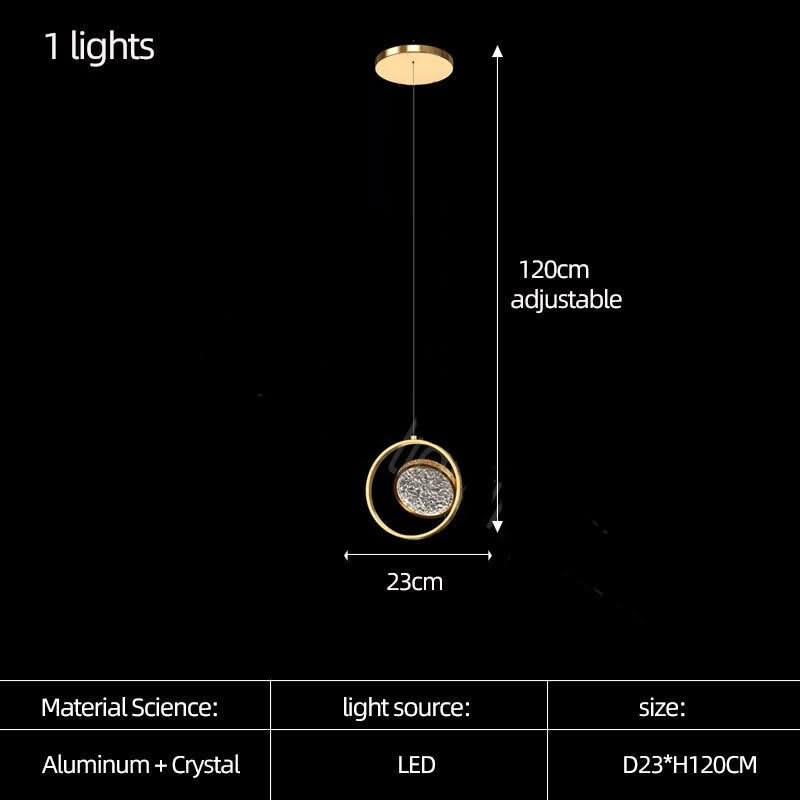 Double Rings Staircase Chandelier: Luxury Lighting Fixture-ChandeliersDecor.com