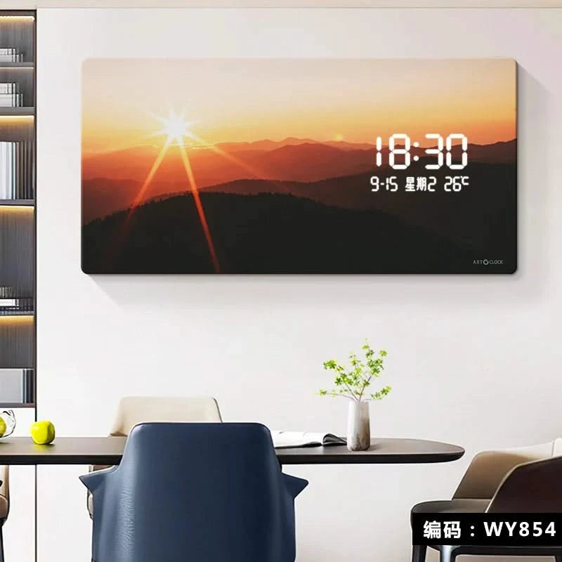 Early Morning Digital LED Wall Clock-ChandeliersDecor.com
