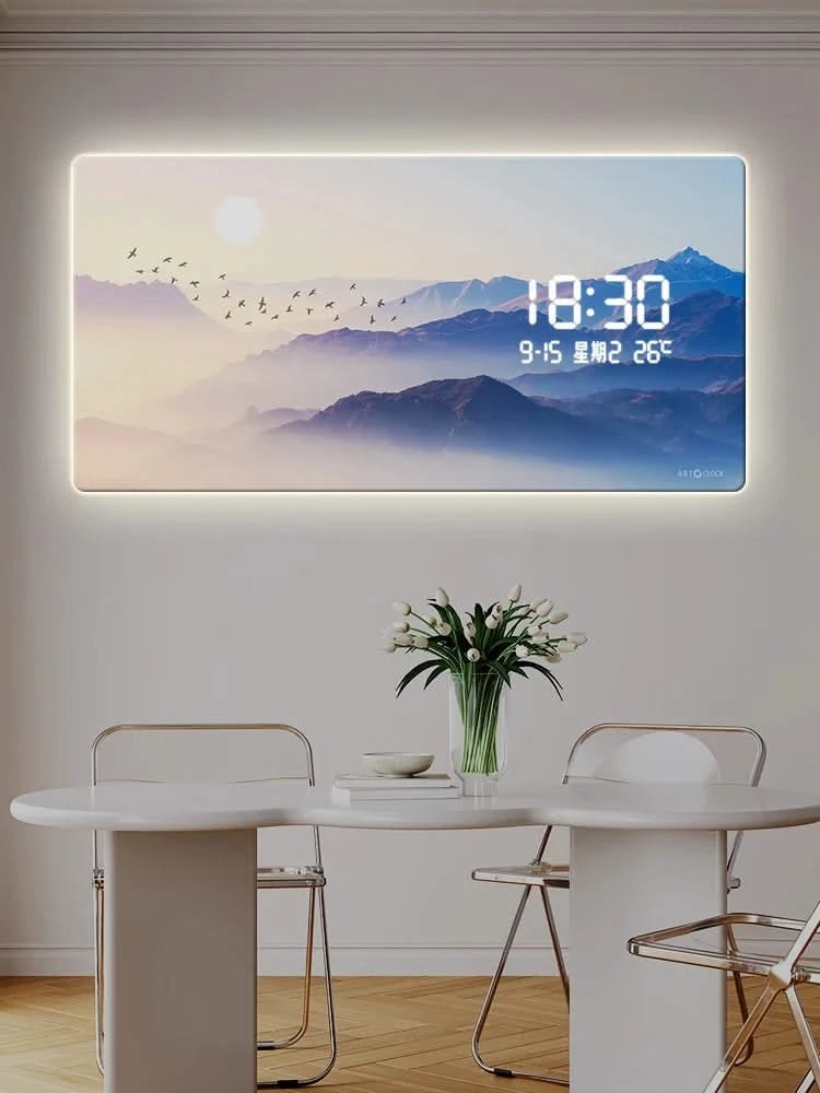 Early Morning Digital LED Wall Clock-ChandeliersDecor.com