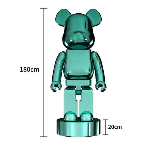 ChandeliersDecor.com-Bearbrick Statues-Electroplating Multicolour Bearbrick Statue Large
