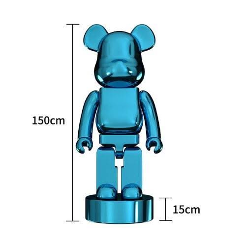 ChandeliersDecor.com-Bearbrick Statues-Electroplating Multicolour Bearbrick Statue Large