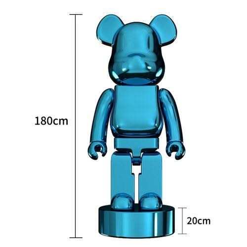 ChandeliersDecor.com-Bearbrick Statues-Electroplating Multicolour Bearbrick Statue Large