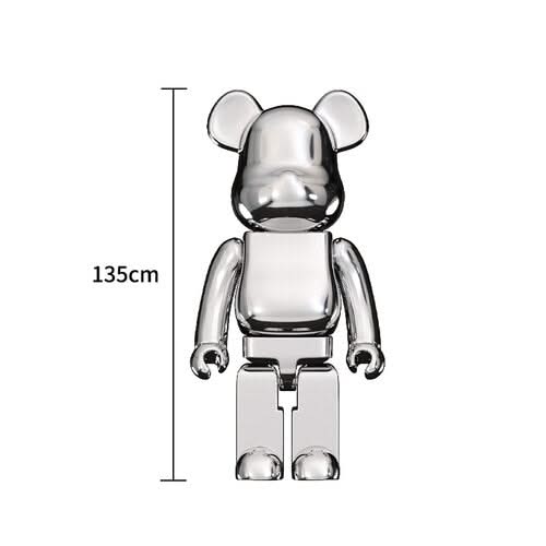 ChandeliersDecor.com-Bearbrick Statues-Electroplating Multicolour Bearbrick Statue Large