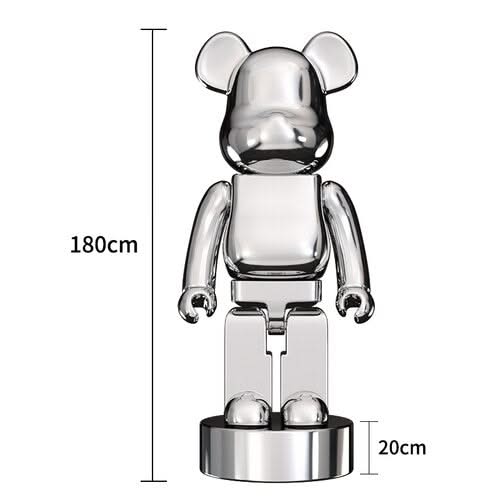 ChandeliersDecor.com-Bearbrick Statues-Electroplating Multicolour Bearbrick Statue Large