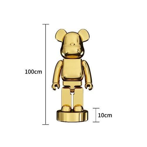 ChandeliersDecor.com-Bearbrick Statues-Electroplating Multicolour Bearbrick Statue Large