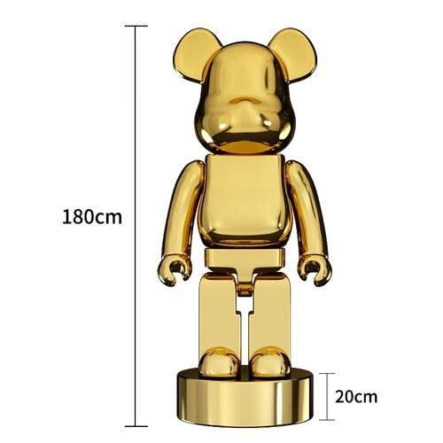 ChandeliersDecor.com-Bearbrick Statues-Electroplating Multicolour Bearbrick Statue Large