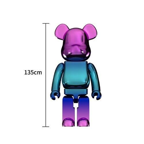 ChandeliersDecor.com-Bearbrick Statues-Electroplating Multicolour Bearbrick Statue Large