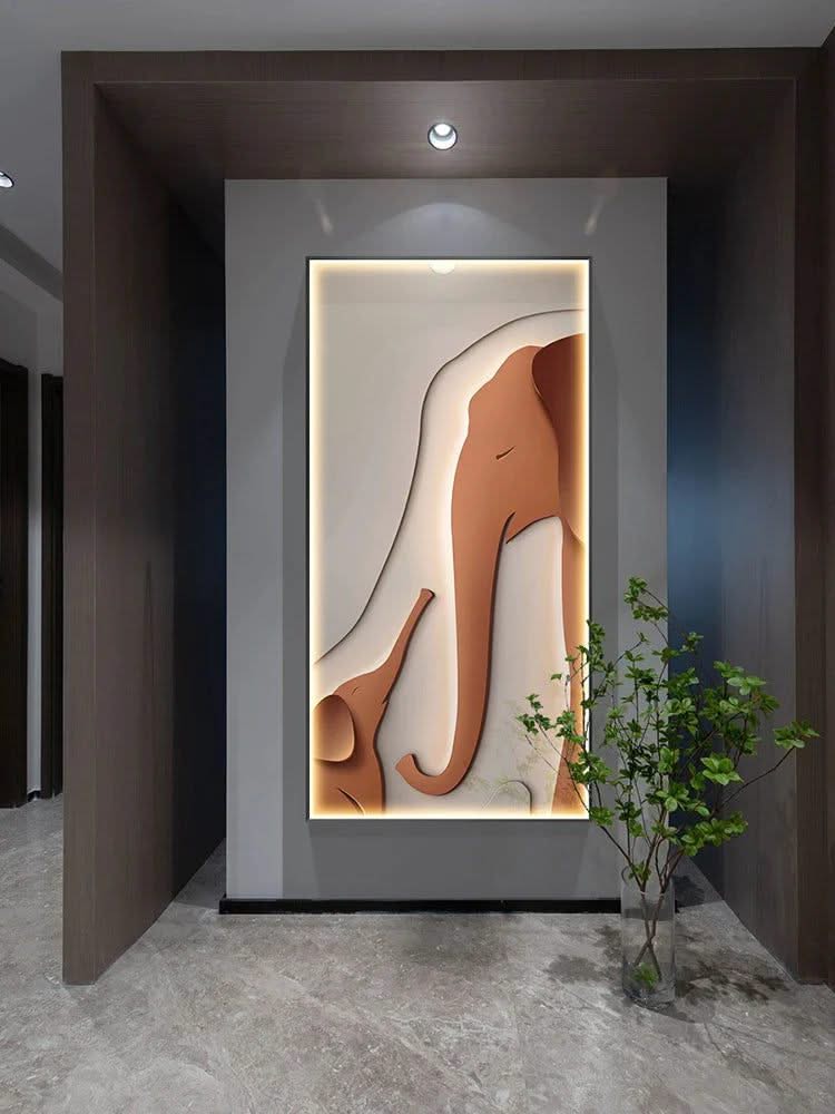ChandeliersDecor.com-LED Wall Art-Elephant Wall Lamp - LED Art Decoration for Home Decor