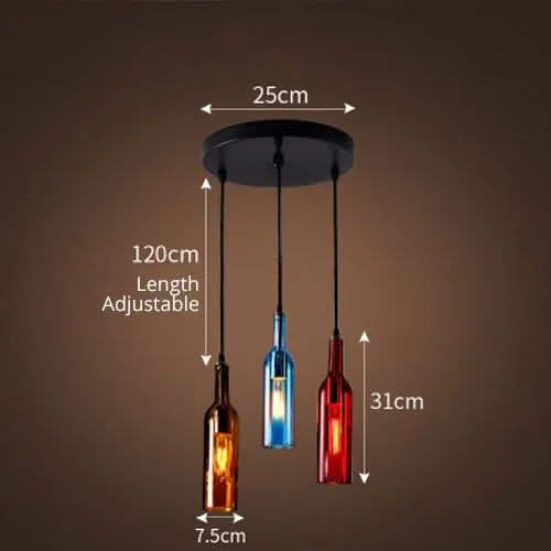 Elevate Your Decor with the Wine Bottle Creative LED Pendant Light-ChandeliersDecor.com