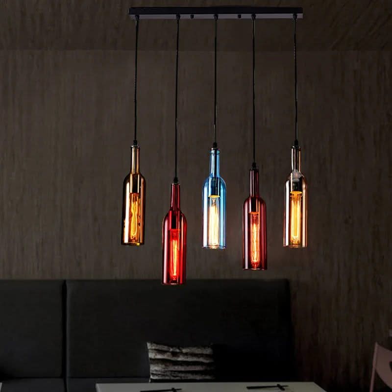Elevate Your Decor with the Wine Bottle Creative LED Pendant Light-ChandeliersDecor.com