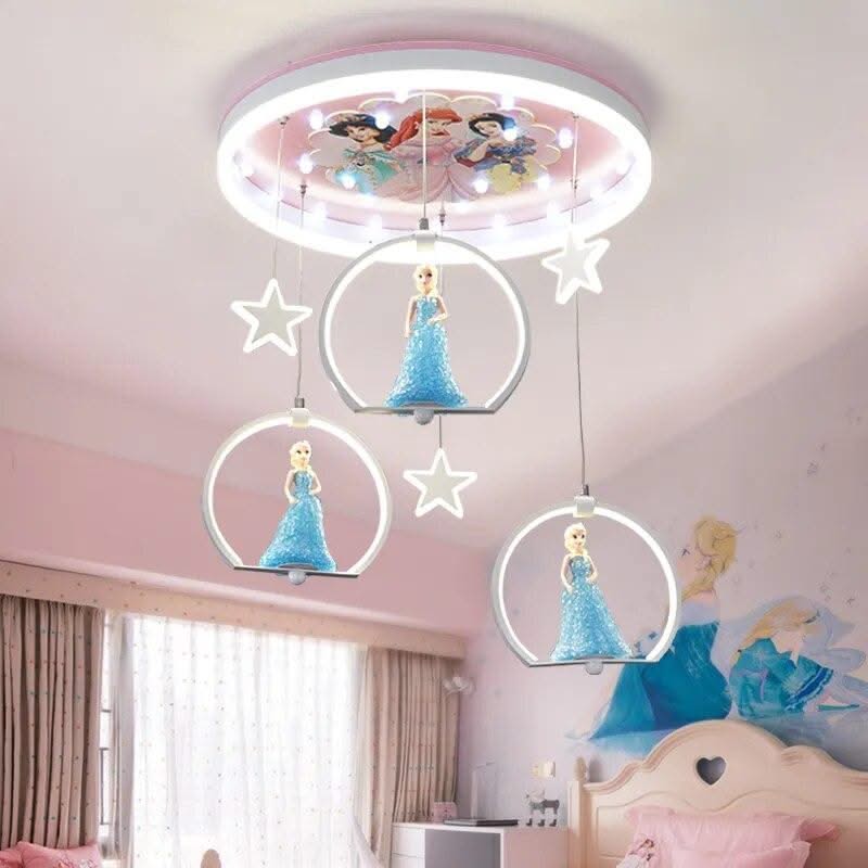 ChandeliersDecor.com-Kids Room Nursery Lighting-Elsa Girls Room Lighting - Kids Nursery Lighting