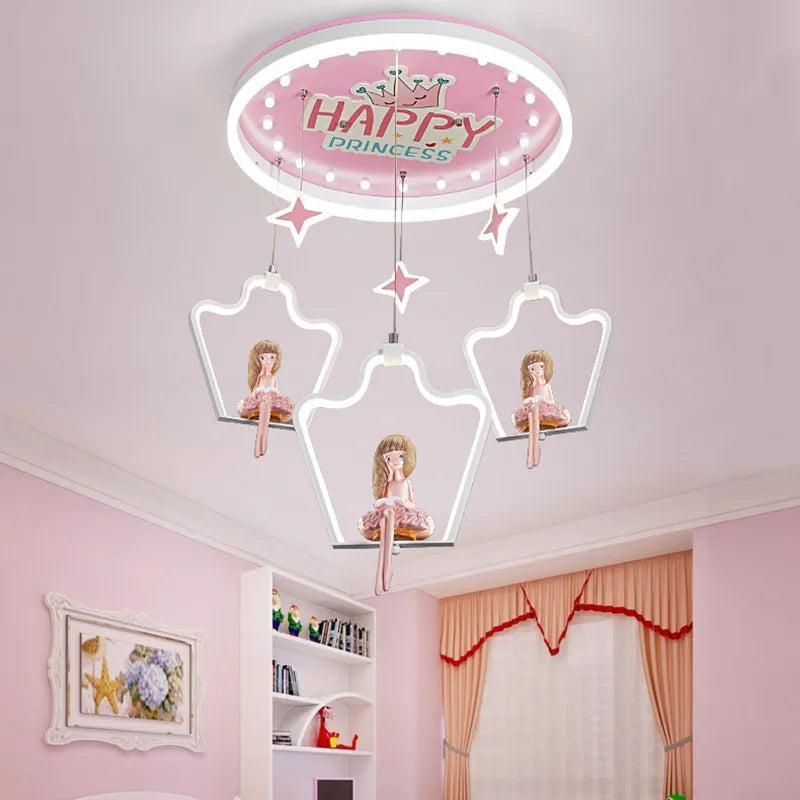 ChandeliersDecor.com-Kids Room Nursery Lighting-Elsa Girls Room Lighting - Kids Nursery Lighting
