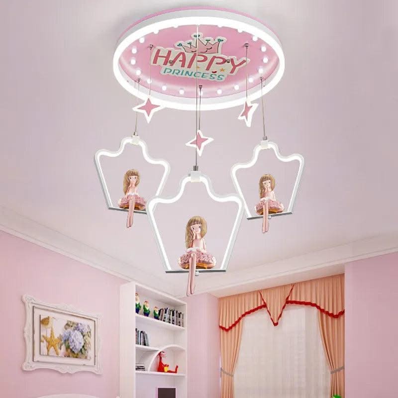 ChandeliersDecor.com-Kids Room Nursery Lighting-Elsa Girls Room Lighting - Kids Nursery Lighting