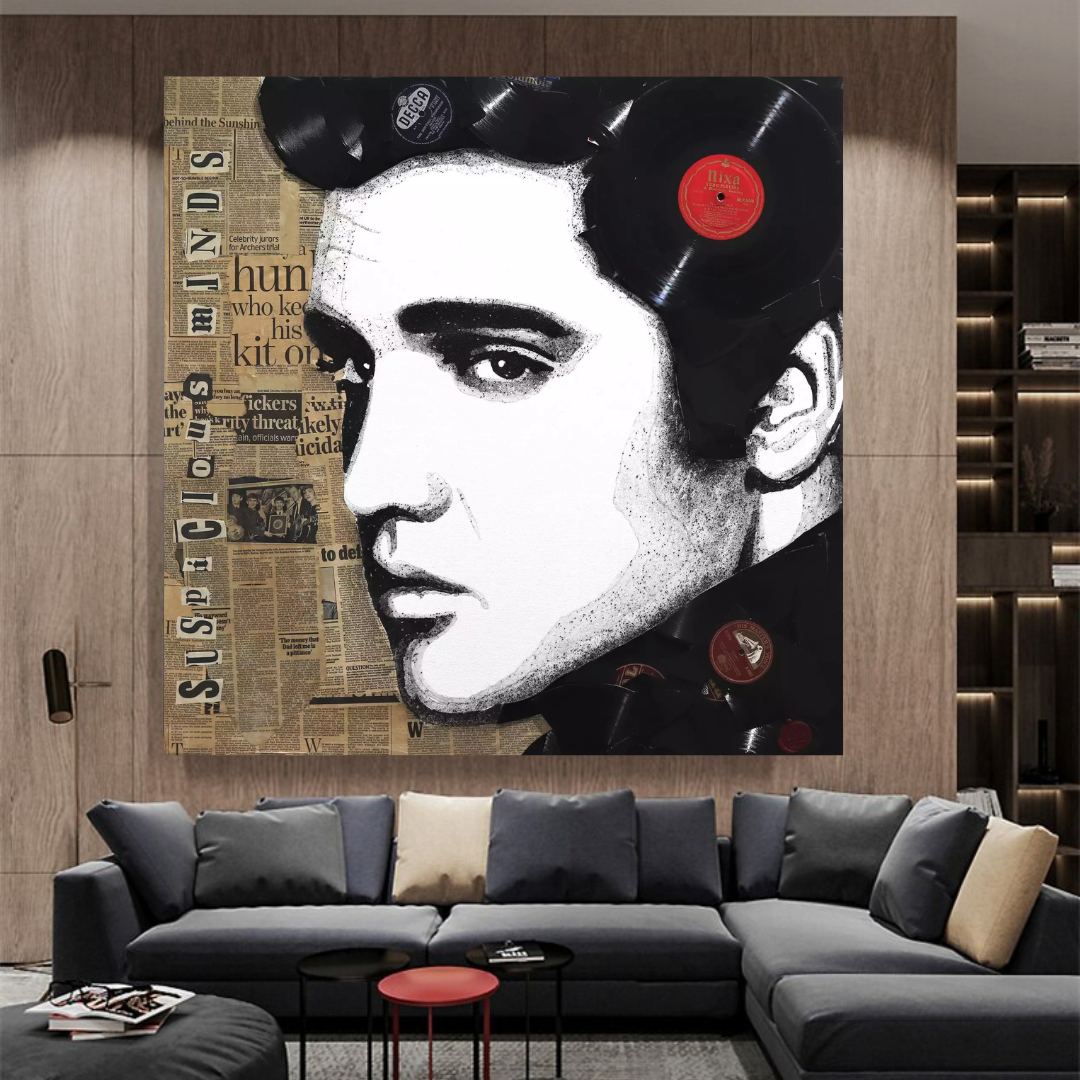 Elvis Presley Art: Suspicious Minds Canvas Wall Art-ChandeliersDecor.com