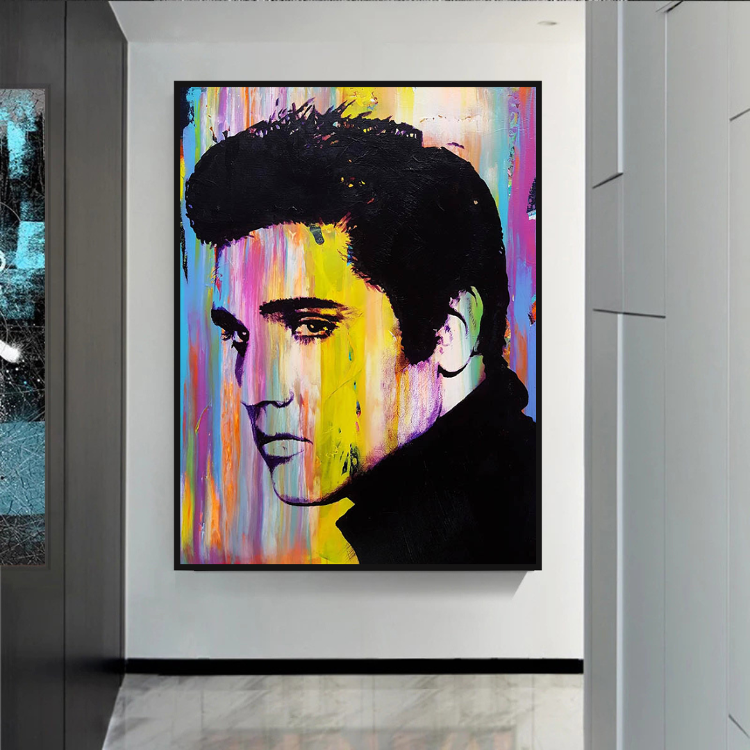 Elvis Presley Poster: Stunning Artwork of the King!-ChandeliersDecor.com