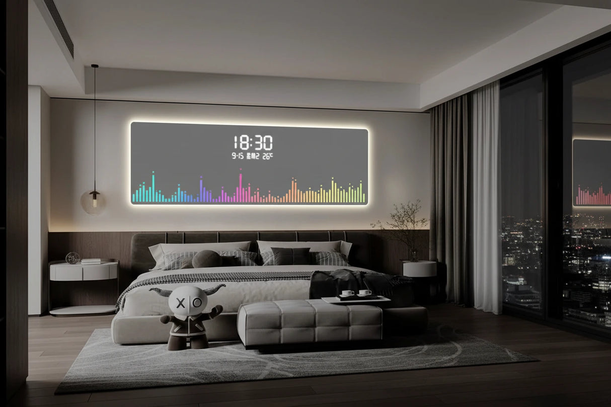 Equalizer Digital LED Wall Clock-ChandeliersDecor.com