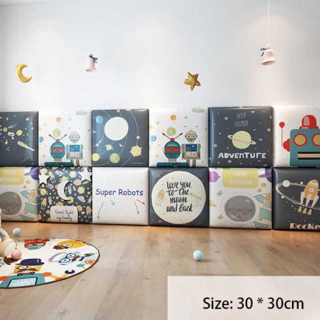 ChandeliersDecor.com-Padded Walls-Exploring Astronaut Kids Wall Padded Safety Cushions