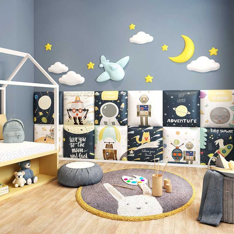 ChandeliersDecor.com-Padded Walls-Exploring Astronaut Kids Wall Padded Safety Cushions