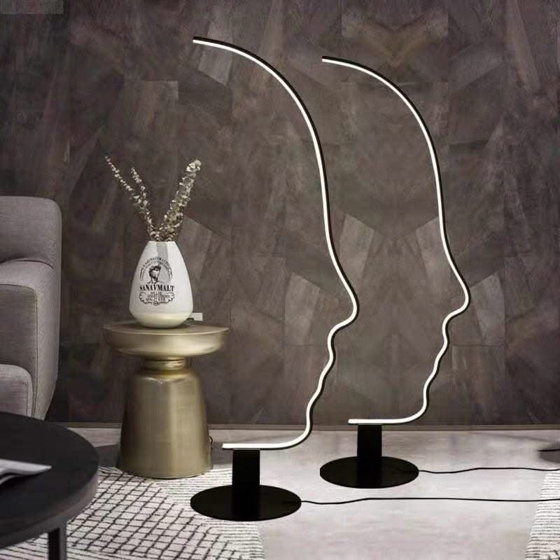 ChandeliersDecor.com-Floor Lamp-Face Arch Lamp - Illuminate Your Space with Style