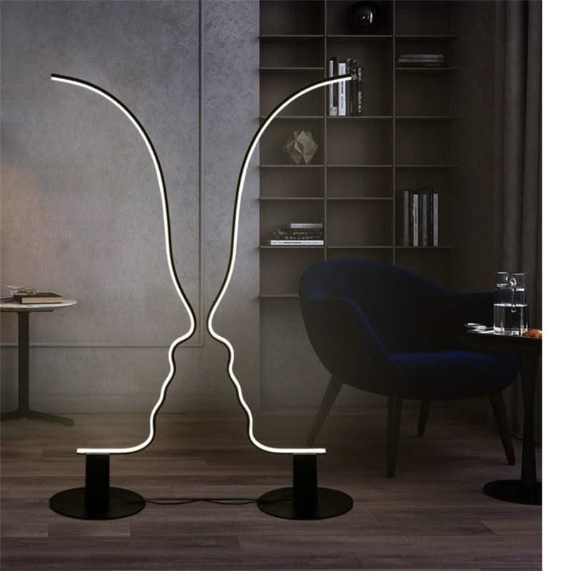 ChandeliersDecor.com-Floor Lamp-Face Arch Lamp - Illuminate Your Space with Style