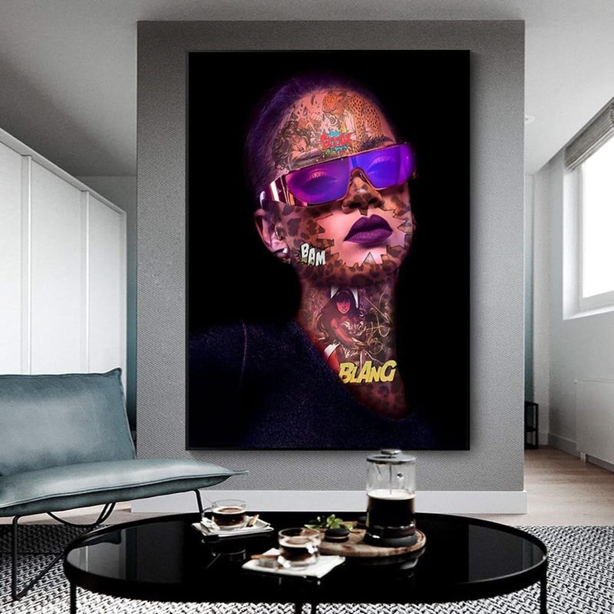 Famous Singer HipHop Canvas Wall Art-ChandeliersDecor.com