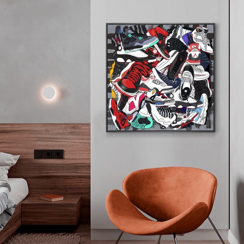 Fashion Sneaker Canvas Wall Art-ChandeliersDecor.com