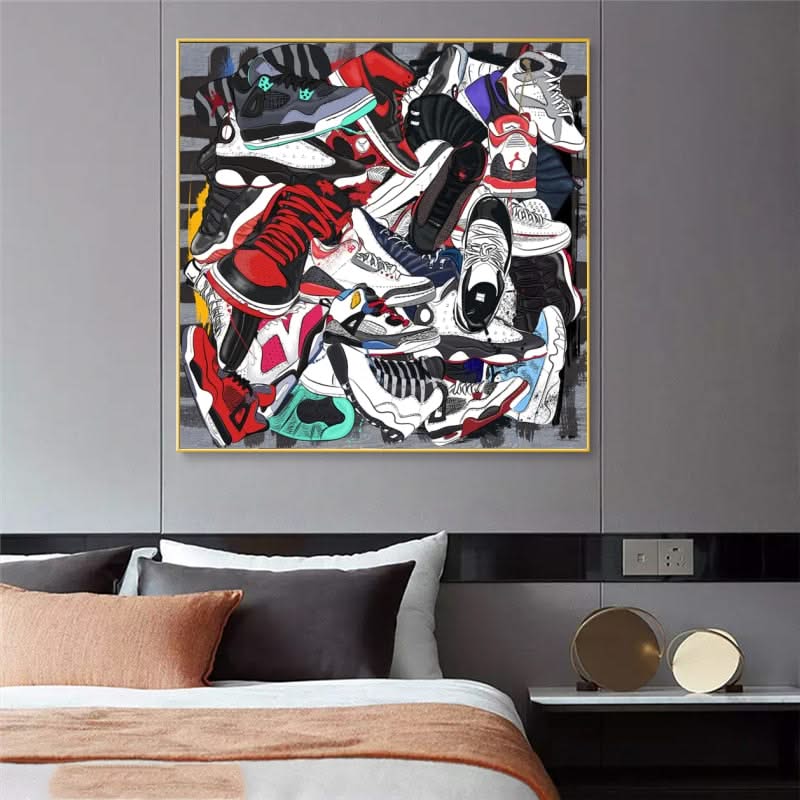 Fashion Sneaker Canvas Wall Art-ChandeliersDecor.com