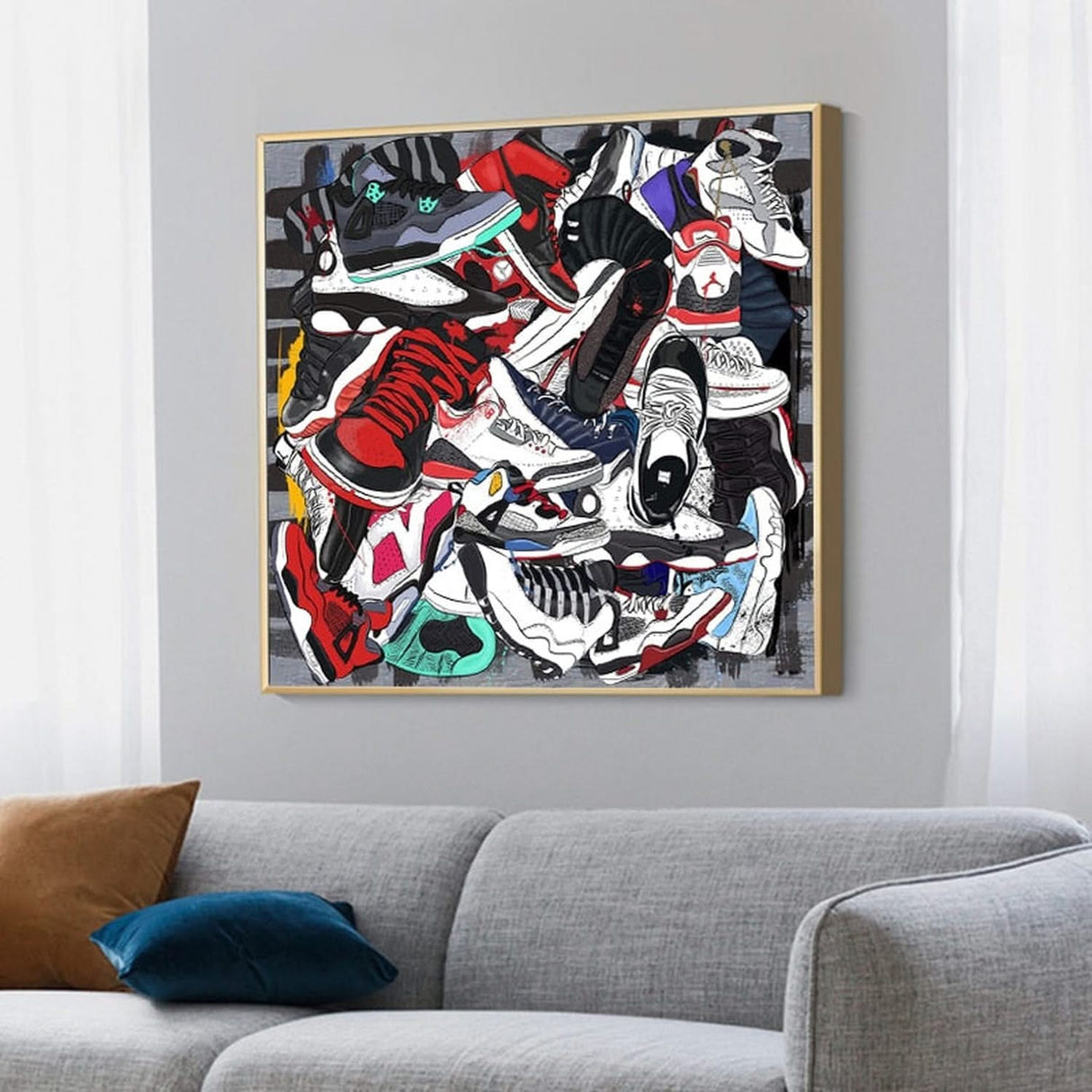 Fashion Sneaker Canvas Wall Art-ChandeliersDecor.com