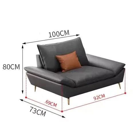 Faux Leather Designer Plaza Sofa Set-ChandeliersDecor.com