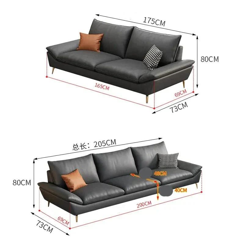 Faux Leather Designer Plaza Sofa Set-ChandeliersDecor.com