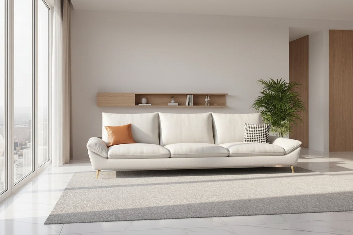 Faux Leather Designer Plaza Sofa Set-ChandeliersDecor.com