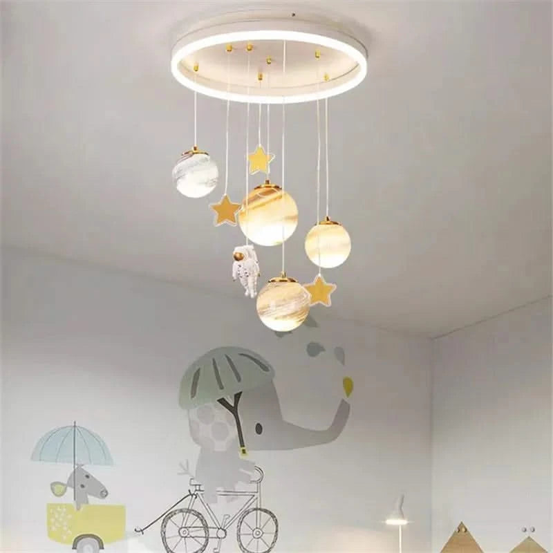 Feel like an Astronaut in Space Kids Ceiling Light-ChandeliersDecor.com