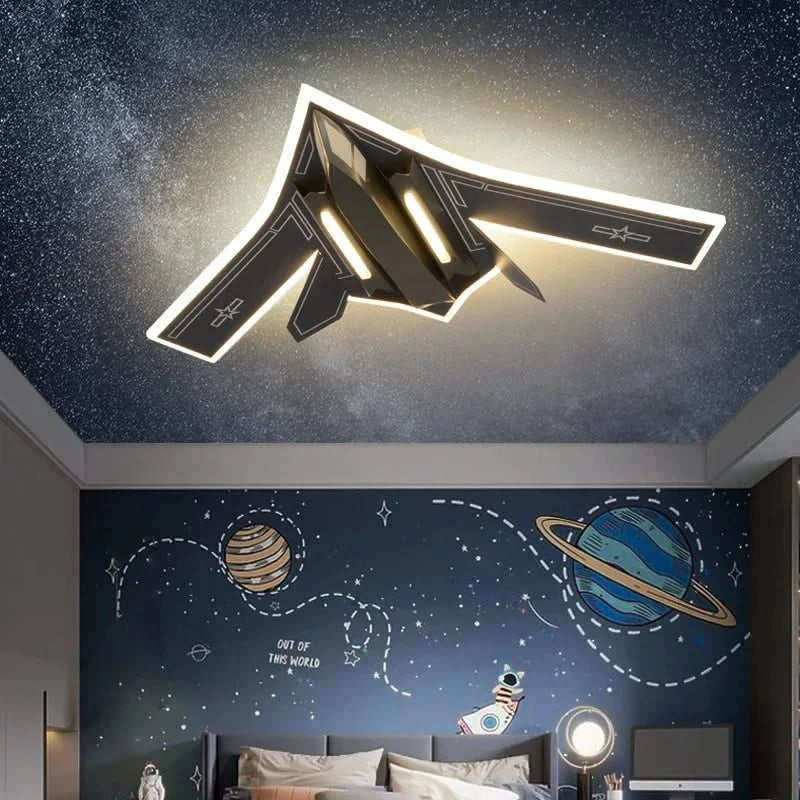ChandeliersDecor.com-Kids Room Nursery Lighting-Fighter Jet Airforce One Ceiling Light for Kids Room