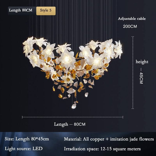 Flower Ceiling LED Chandelier - Elegant Focal Point-ChandeliersDecor.com