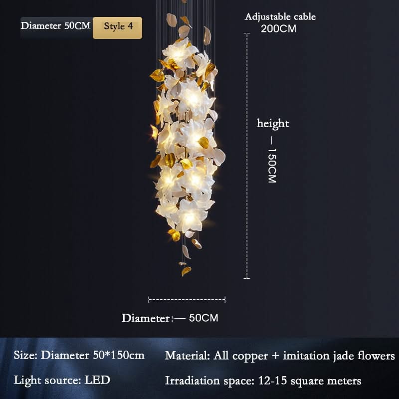 Flower Ceiling LED Chandelier - Elegant Focal Point-ChandeliersDecor.com