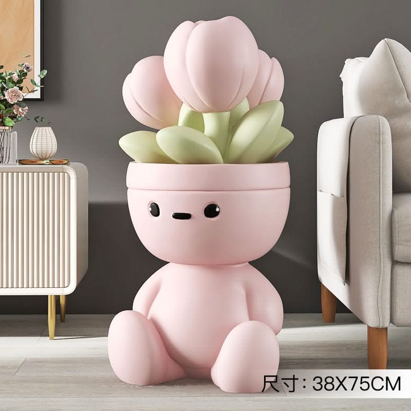 ChandeliersDecor.com-Kids Statues-Flower Man Kids Room Storage Plant Statue