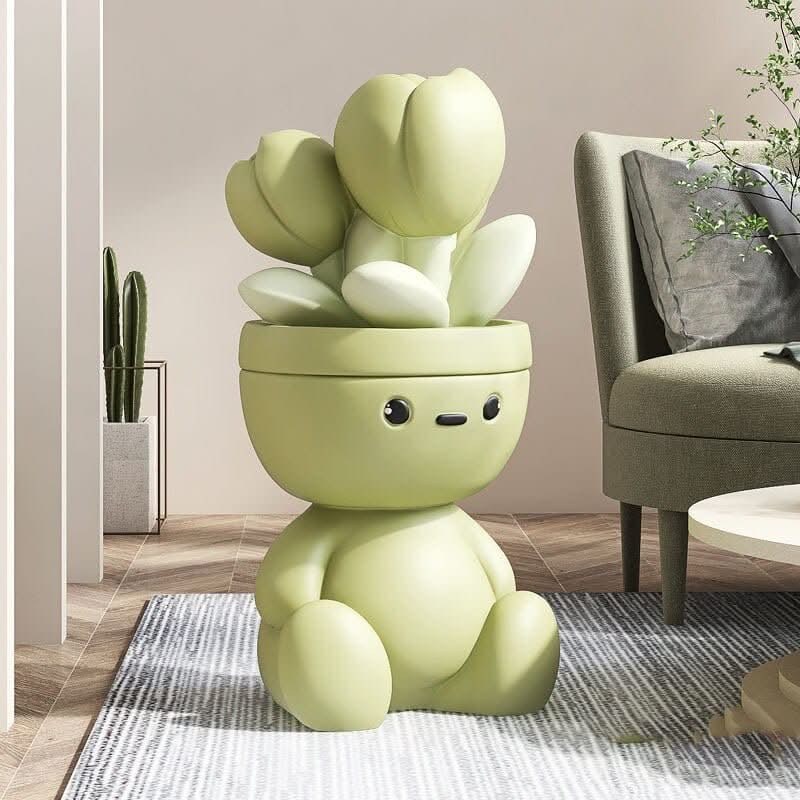 ChandeliersDecor.com-Kids Statues-Flower Man Kids Room Storage Plant Statue