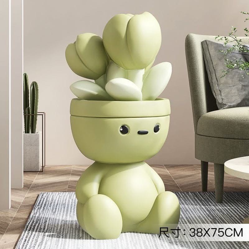ChandeliersDecor.com-Kids Statues-Flower Man Kids Room Storage Plant Statue