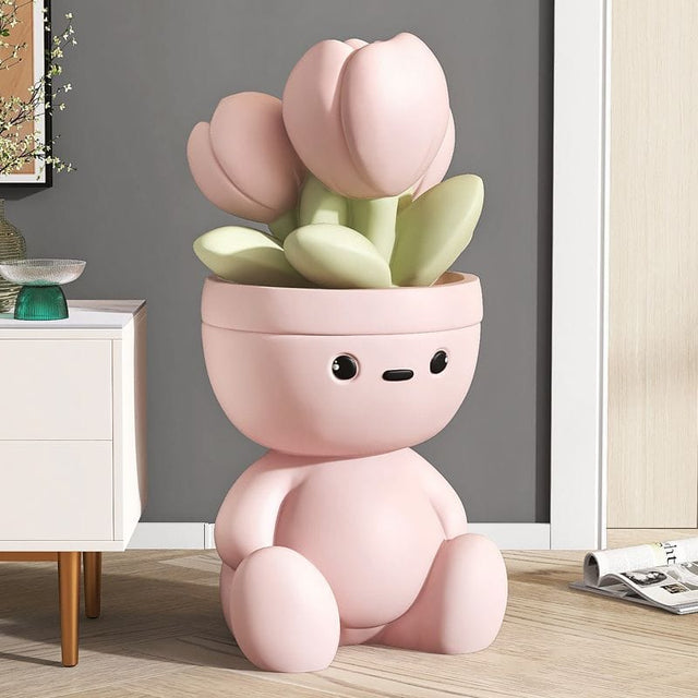 ChandeliersDecor.com-Kids Statues-Flower Man Kids Room Storage Plant Statue