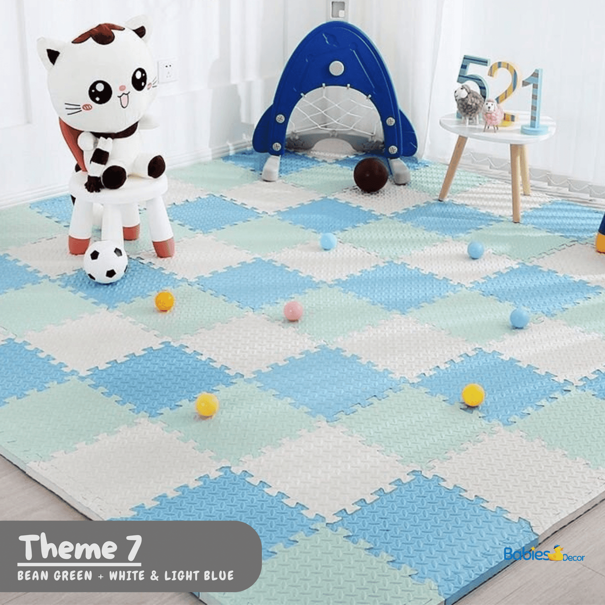 ChandeliersDecor.com-Play Mats-Foam Play Mat | Tummy Time Mat | Baby Crawling Mat